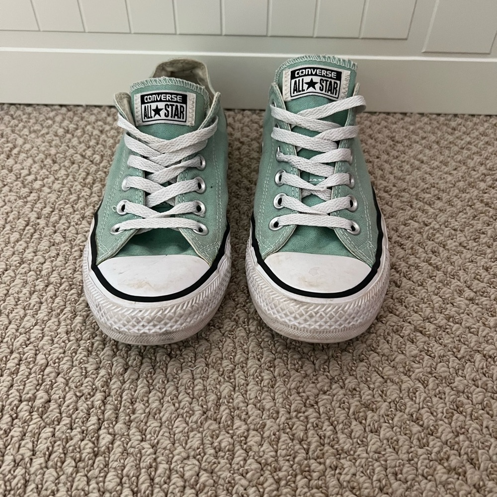 Converse Green and White Sneakers